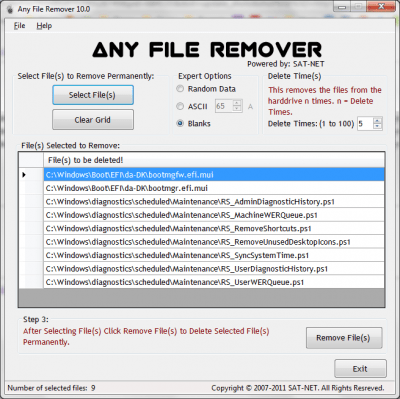 Capture d'écran de l'application Any File Remover - #1