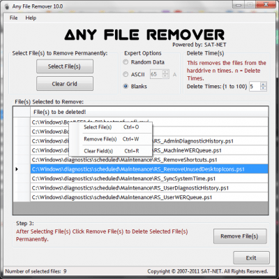 Capture d'écran de l'application Any File Remover - #2