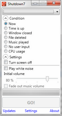 Capture d'écran de l'application Shutdown7 - #1