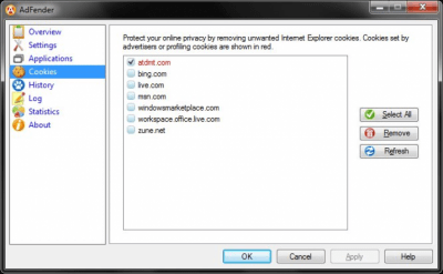 Capture d'écran de l'application AdFender - #3