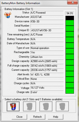 Capture d'écran de l'application BatteryMon - #3