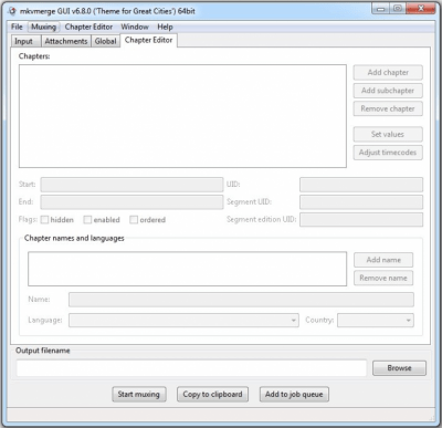 Capture d'écran de l'application MKVToolNix Windows - #2