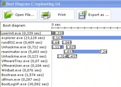 Capture d'écran de l'application Boot Log XP - #2