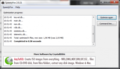 Capture d'écran de l'application SpeedyFox - #3