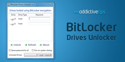 Capture d'écran de l'application BitLocker Drives Unlocker - #1