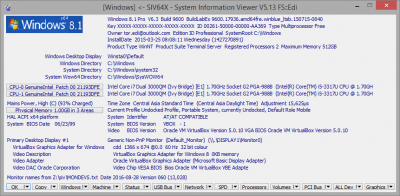 Capture d'écran de l'application System Information Viewer - #3