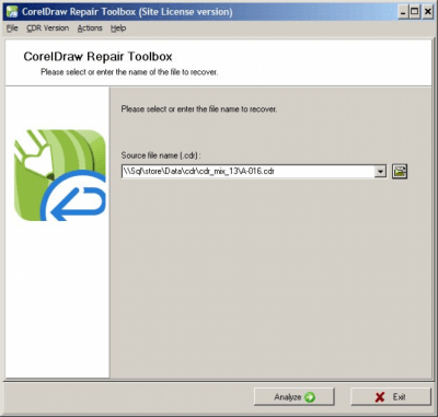 Capture d'écran de l'application CorelDraw Repair Toolbox - #1