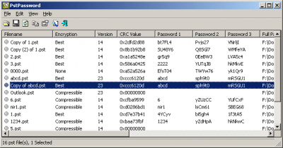 Capture d'écran de l'application PstPassword - #1