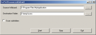 Capture d'écran de l'application DotNetResourcesExtract - #1