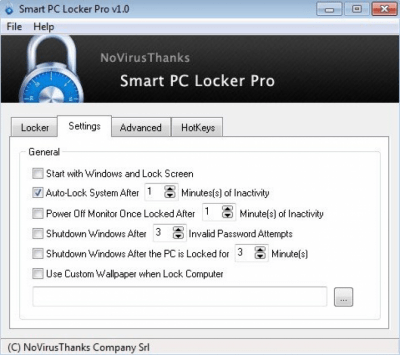 Capture d'écran de l'application Smart PC Locker Free - #1