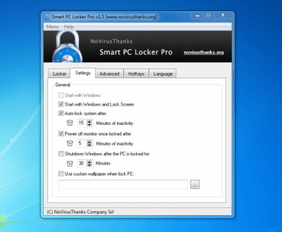 Capture d'écran de l'application Smart PC Locker Free - #2