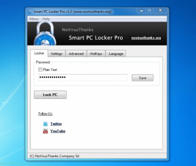 Capture d'écran de l'application Smart PC Locker Free - #3