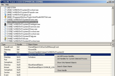 Capture d'écran de l'application Handle Tracer - #1