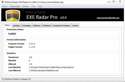 Capture d'écran de l'application EXE Radar Pro - #1