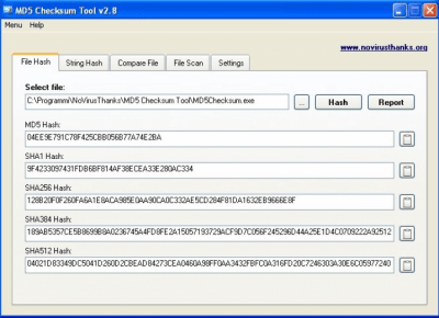 Capture d'écran de l'application MD5 Checksum Tool - #1