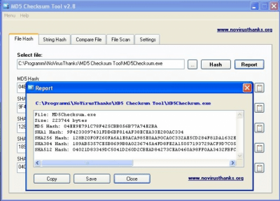 Capture d'écran de l'application MD5 Checksum Tool - #2
