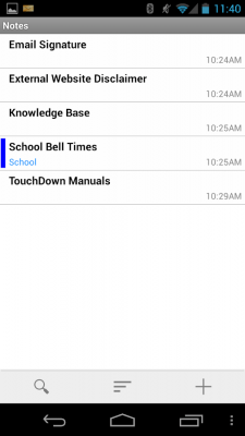 Capture d'écran de l'application TouchDown for Smartphones - #4