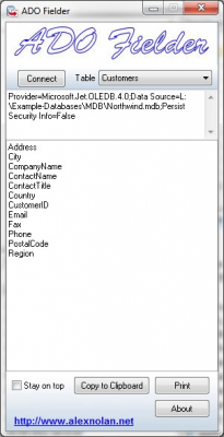Capture d'écran de l'application ADO Fielder - #1