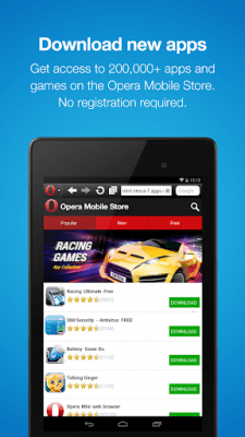 Capture d'écran de l'application Opera Mini 7.6.4 - #9