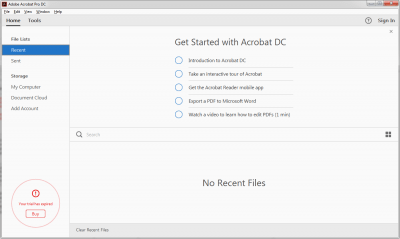 Capture d'écran de l'application Adobe Acrobat Pro DC - #3