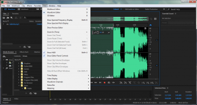 Capture d'écran de l'application Adobe Audition CC - #1