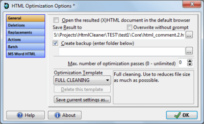 Capture d'écran de l'application HTML Cleaner - #2