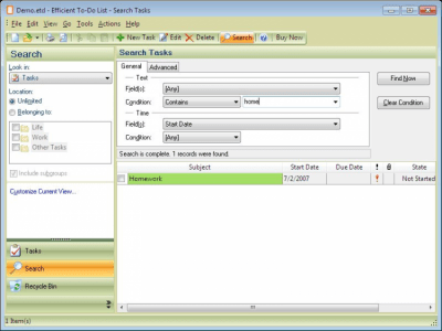 Capture d'écran de l'application To-Do List - #3