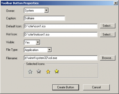 Capture d'écran de l'application CustomizeIE - #3