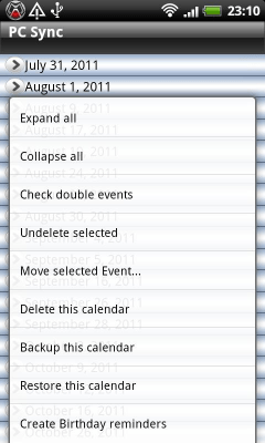 Capture d'écran de l'application Calendar Repair Free - #2