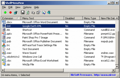 Capture d'écran de l'application ShellMenuNew - #1