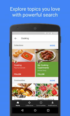 Capture d'écran de l'application Google+ for G Suite - #3
