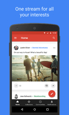 Capture d'écran de l'application Google+ for G Suite - #4
