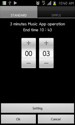 Capture d'écran de l'application Music Timer Widget - #3