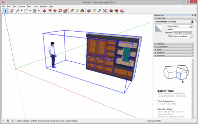 Capture d'écran de l'application SketchUp Make - #1