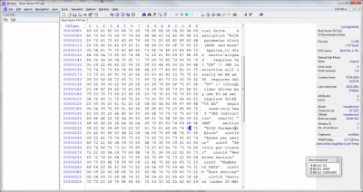 Capture d'écran de l'application WinHex - #1