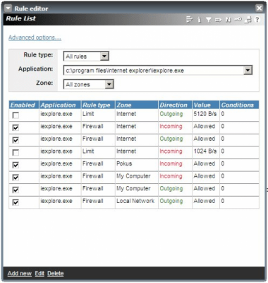 Capture d'écran de l'application NetLimiter - #4