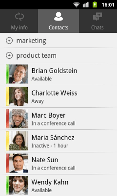 Capture d'écran de l'application Lync 2010 - #4
