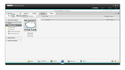 Capture d'écran de l'application Nero MediaHome - #3