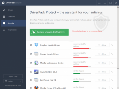 Capture d'écran de l'application DriverPack Solution Online - #3