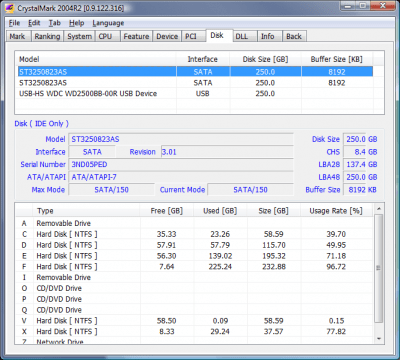 Capture d'écran de l'application CrystalMark - #8
