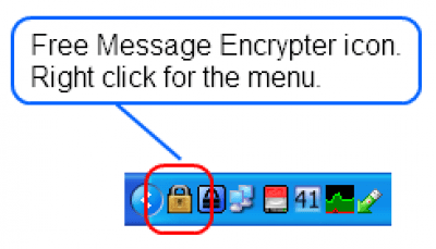 Capture d'écran de l'application Free Message Encrypter - #1