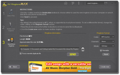 Capture d'écran de l'application AV RingtoneMAX - #3