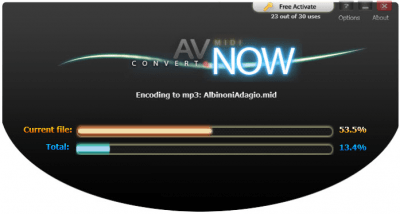 Capture d'écran de l'application AV MIDI Converter - #4