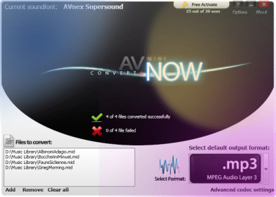 Capture d'écran de l'application AV MIDI Converter - #5