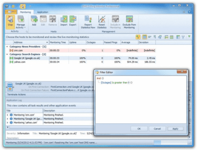 Capture d'écran de l'application EMCO Ping Monitor - #3