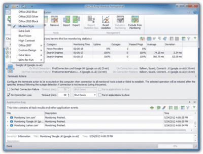 Capture d'écran de l'application EMCO Ping Monitor - #6