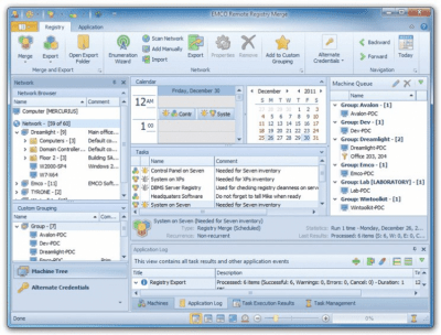 Capture d'écran de l'application EMCO Remote Registry Merge - #1