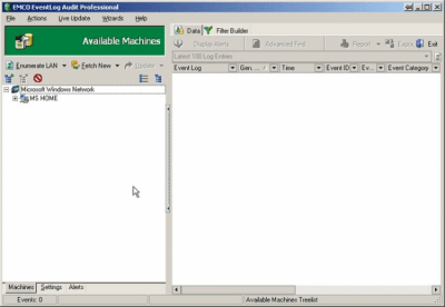 Capture d'écran de l'application EMCO EventLog Audit Professional - #1