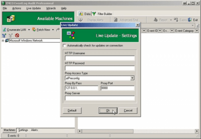 Capture d'écran de l'application EMCO EventLog Audit Professional - #3