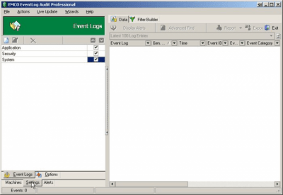 Capture d'écran de l'application EMCO EventLog Audit Professional - #4